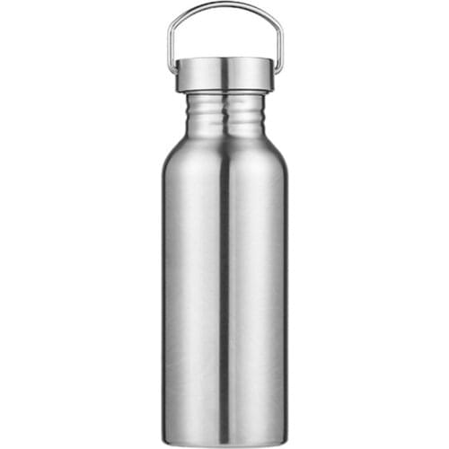 Portable Stainless Steel Water Bottle Sports Flasks Leak-Proof Travel Cycling 600Ml Camping Bottles