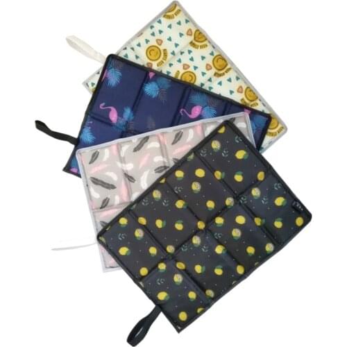 Oxford Cloth Folding Camping Mat Portable Outdoor Waterproof Foam Sitting Pad Beach Prevent Dirty Hiking Small Seat Picnic Plaid