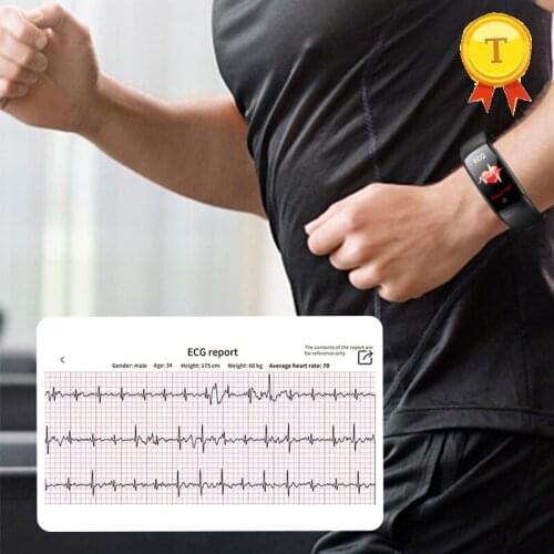 Blood Pressure temperature Smart Band Heart Rate Monitor PPG ECG Smart Bracelet Activity fitness Tracker Intelligent Wristband