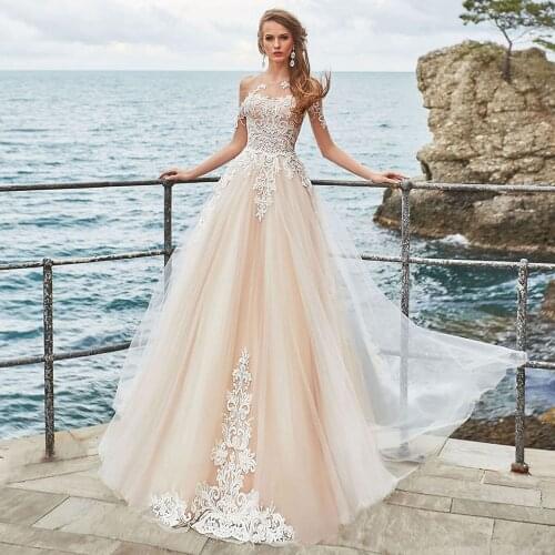 Robes De Mariage Beading Appliques Wedding Dress Long Sleeve Vestido De Novia Backless Trouwjurk Luxury Sukienka Na Wesele