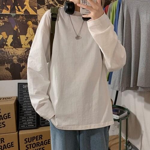 Zuolunouba Brand Spring Autumn Sweet Cotton Long Sleeve Women Pullover Solid Color Men Sweatshirt Plus Size White Tops Oversize