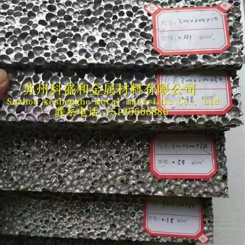 Foamed Aluminium Sound Absorbing and Sound Insulation Foamed Aluminum Plate