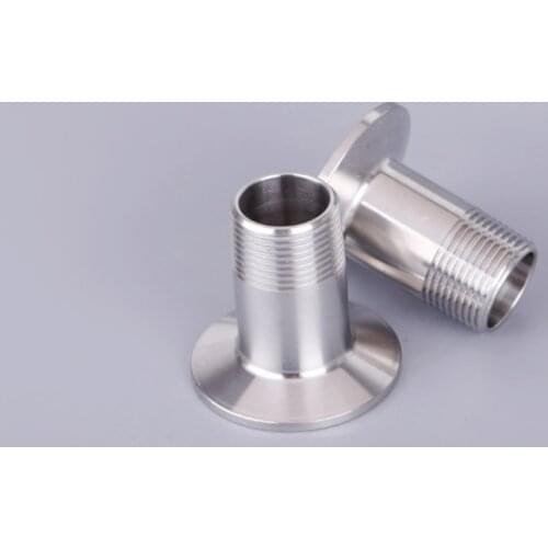 1" BSP DN25 Male x 1.5" 38mm Tri Clamp 304 Stainless Steel Pipe Fitting Connector For Homebrew