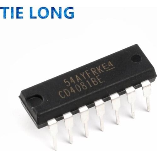 10PCS CD4081BE DIP14 CD4081 DIP 4081 4081BE DIP-14 new and original IC