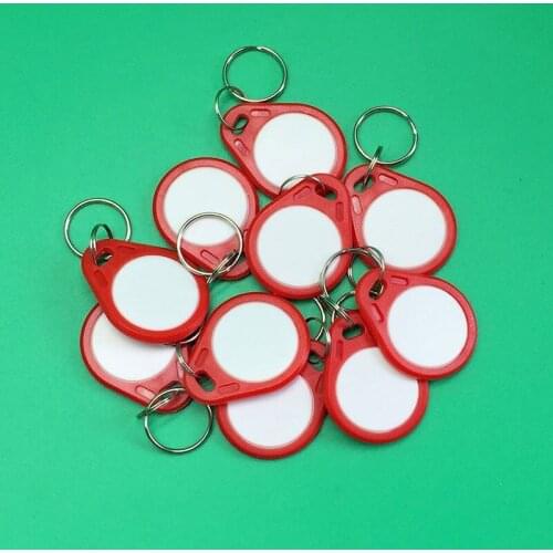 10 pcs writable Tokens 13.56MHz chip Tags IC Card Key Chain Card Access Card for RFID reader keypad access control system