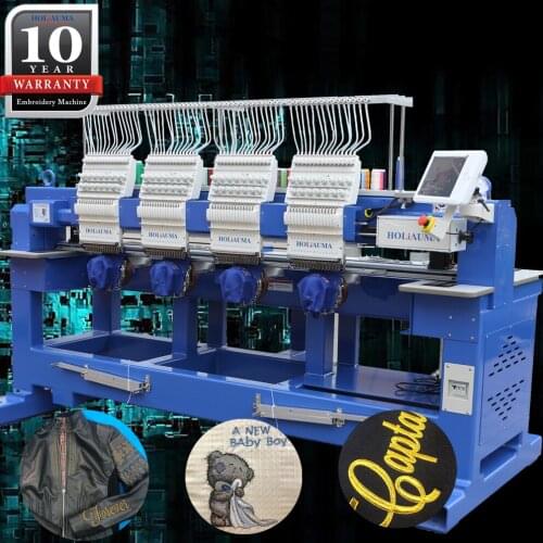 15 needles 4 heads embroidery machine for cap/ t-shirt/ flat/ clothes computer embroidery machine price