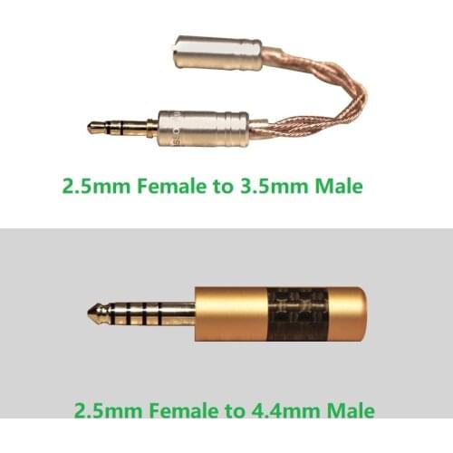 CA01 2.5mm Balanced to 3.5mm Single Ended Cable Adapter CA02 2.5mm TRRS Balanced to 4.4mm Banlanced Adapter for iBasso Audio