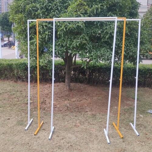 Square arch shelf wedding party event wedding props arch iron stand stage backdrop frame decorative artificial flowers stand