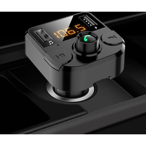 Bluetooth 5.0 FM Transmitter Car Kit MP3 Music Player With Dual USB 3.1A / TF Charger Car Charger TF U Disk Car Accessories