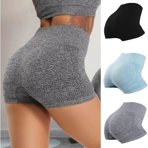 High Waist Seamless gym shorts Running Fitness Leggings Womens Yoga Shorts Scrunch Butt Yoga Shorts Breathable sports pants
