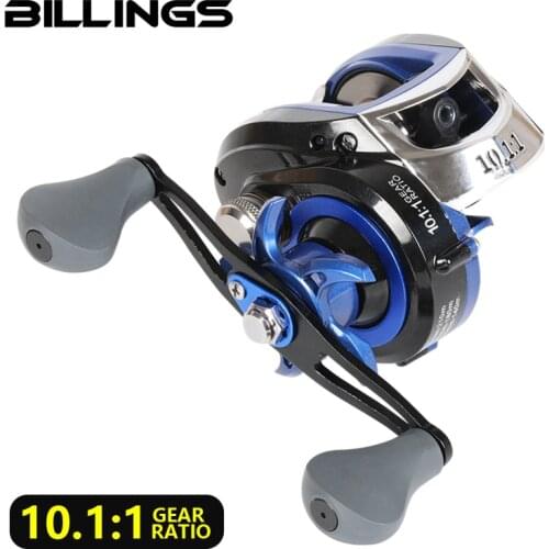 BILLINGS MAX300 Right Left Baitcasting Reel 10kg MAX Drag 10.1:1 Gear Ratio Carp Fishing Reel Magnetic Brake CNC spool