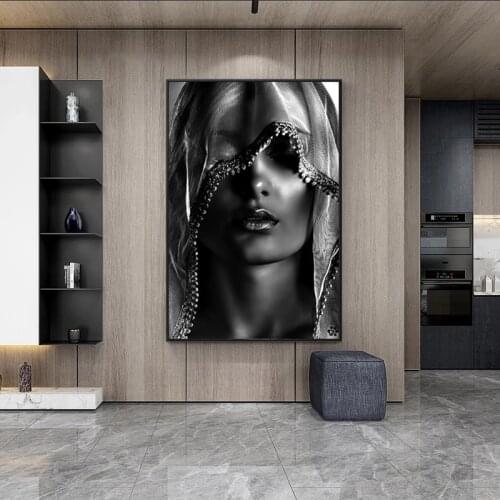 Makeup Veil Women Canvas Paintings Wall Posters Prints Wall Art Pictures Scandinavian Cuadros for Living Room Home Wall Decor