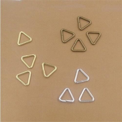 100pcs Triangle Loops Jump Rings 5x0.7mm 10x1mm Split Rings Jewelry Connector Findings Accessories for Jewelry Making