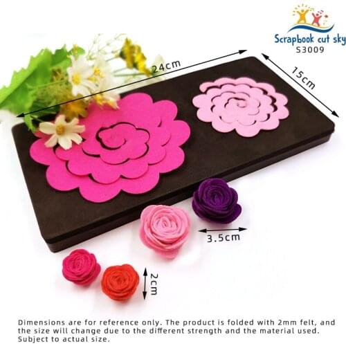 Curly Flower S3009 Muyu Wooden Mold Scrapbook Cutting Dies Suitable For Market General Machines