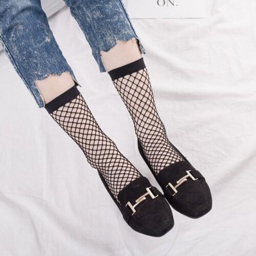 Summer Girls Stockings Childrens Tights Fishnet Elastic Pantyhose Hosiery Net Pattern black Lingerie Socks