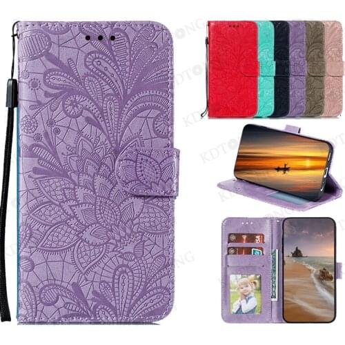 Fashion Cute Lace Flower Leather Case For HUAWEI PLAY 4T PRO PLAY4 PLAY3 Flip Shell Shockproof Embossed Case Cover Coque Capa