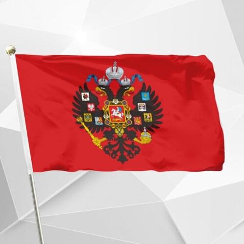 Naval Standard Of The Emperor Of Russia (1858-1917) 144X96cm (3x5FT) 120g 100D Polyester Double Stitched Free Shipping