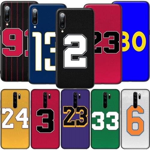 GX2 23 24 Lucky Number Soft Silicone Case for Redmi Note 4X 5 5A Prime 6 6A 7 7A 8 8A 8T 9 9A 9C 9S Pro Lite