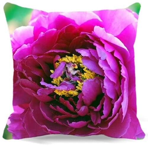 16" 18" 19" Rose red Peony pattern Waist Pillow cover Countryside style Decorative Home Office Coffee Supplies Cushion Cover