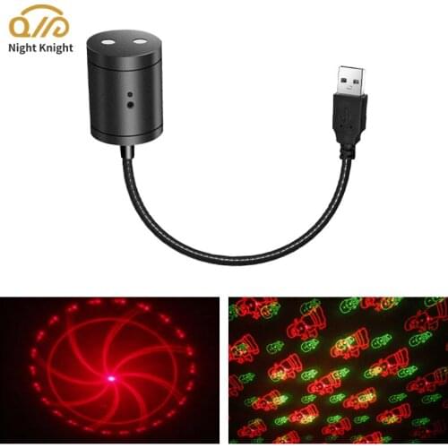 Night knight USB Car Star Light Laser Led Lights Interior Starry Sky Atmosphere Lamps Galaxy Projector Ceiling Decoration Lamp