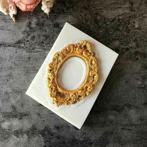 New Mini DIY Lace Frame Silicone Mold Cake Decoration Craft Shipping Chocolate Clay Craft Mold Fudge Drop Sugar Tool Resin G6C2