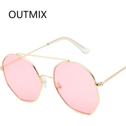 2020 New Over Sized Sunglasses Men Brand Designer Classic Polygon Metal Eyeglasses Vintage Fashion Women Sun Glasses UV400