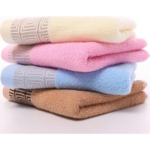 Face Towel Geometric Cotton Hand Towels Modern Bathroom Home Hotel for Kids Adult 34*75cm Toalla Facial Visage Serviette Toalha