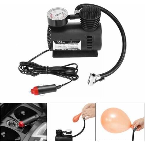 Portable Car Auto 300psi C300 12v Mini Air Compressor Air 12v Mini Pump 300psi Compressor Tire Air C300 Car Inflator Electric