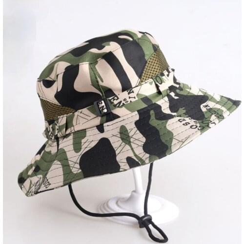 Parent Child Hat Male Summer Sun Protection Childrens Camouflage Hat Childrens Fisherman Hat Outdoor Hiking Fishing Sun Hat 86