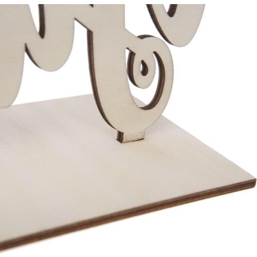 Cute Wooden Guestbook Sign Wedding Decor Freestanding Sign Decoration DIY Gift F1CC