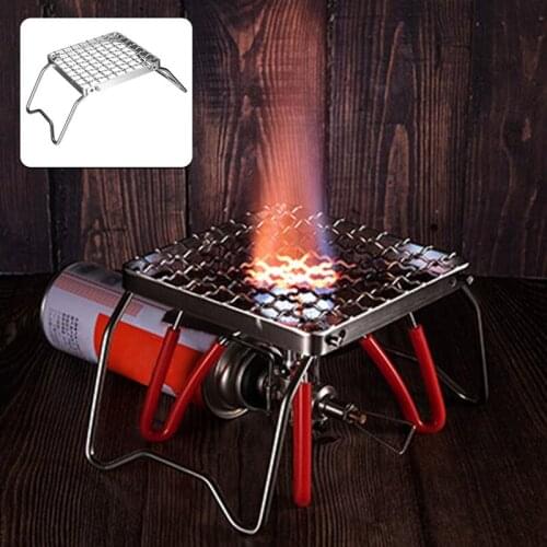 Grate Encrypted Stainless Steel Folding Barbecue Grills Campfire Grill for Camping Picnic Barbecue Tool