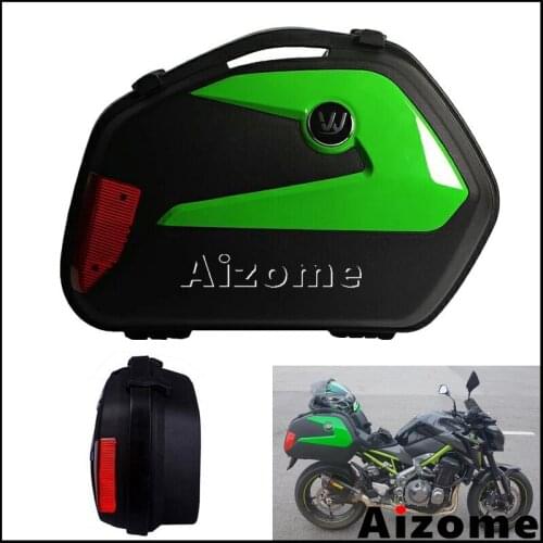 9 Color Universal Motorcycle Side Case For Honda Yamaha Suzuki Kawasaki BMW 20L Side Pannier Cargo Boxes Luggage Tail Box 1 Set