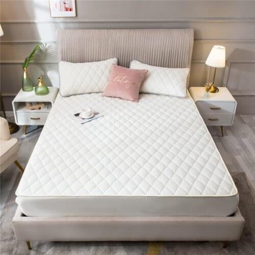 Waterproof Mattress Protector Quilted Sheets Fitted Bedsheet Thicked Cadar Single / Queen / King Size Ultrasonic Quilted
