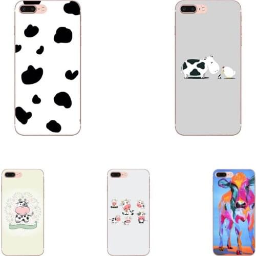 Back Phone Case For Galaxy Alpha Core Note 2 3 4 S2 A10 A20 A20E A30 A40 A50 A60 A70 M10 M20 M30 Animal Cute Cow Print