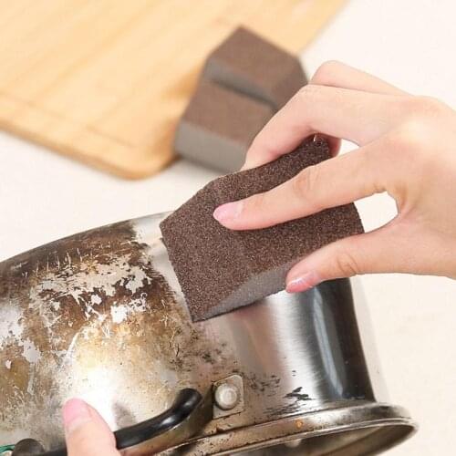 1PC Magic Sponge Eraser Rust Remover Brush Dish Pot Cleaning Brush Sponge Emery Descaling Clean Rub Pot Kitchen Tools Gadgets