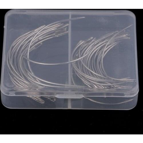 50X C Curved Needles Hand Sewing Upholstery Repair Quilting Knitting Needles