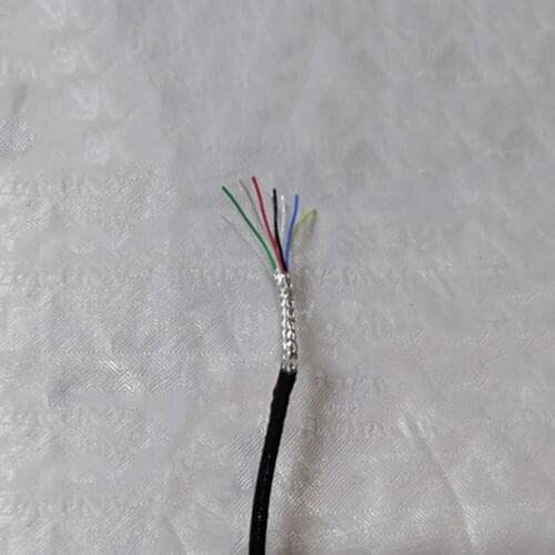 6-core 8core fine-drawn wire silver-plated Shieldeding cable Thinnest Signal Wire ultra-fine Data Cable Telflon Sheathed