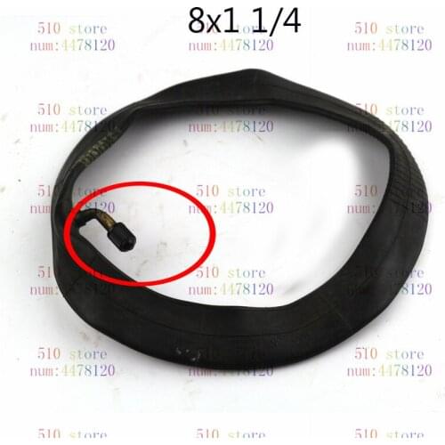 8X1 1/4 Scooter Inner Tube 1pc 8 Inch tire With Bent Valve Suits A-Folding Bike Electric / Gas Scooter Tube