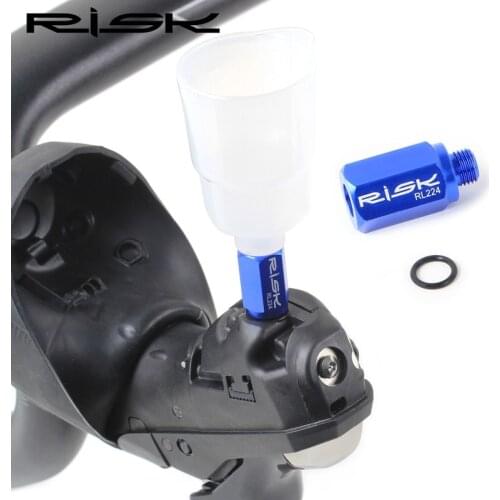 RISK RL224 MTB Convert To Road Hydraulic Disc Brake Bicycle Bike Bleed Funnel Adapter and O Ring Converter