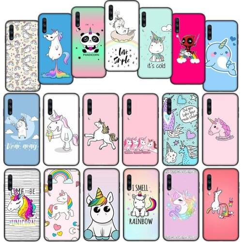 Unicorn Soft Cover Case for Samsung Galaxy S20fe S21 Plus A02 A12 A32 A52 A72 F62 M02 M62 Ultra Cover