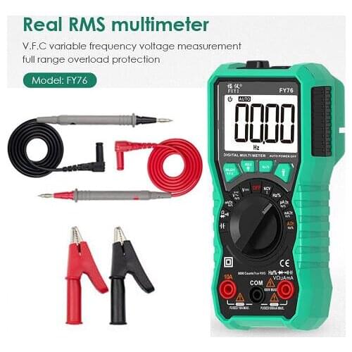Digital Multimeter 6000 Counts Auto Range Tester Intelligent NCV True RMS Auto Ranging AC/DC Voltage Meter Universal Multimetro