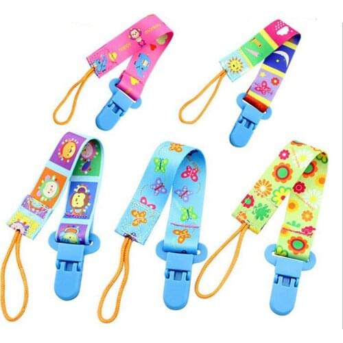For Infant Feeding Colorful Baby Pacifier Clip Chain Dummy Holder For Bebe Nipples Para Children Pacifier Clips Pacifier Holder