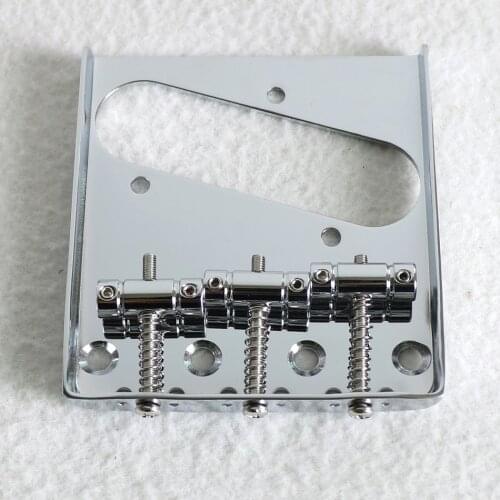 DIY guitar parts 3 vintage saddles TL guitar bridge with fixing and string through body function