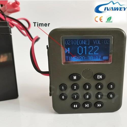 With Timer 50W Loud Voice Mp3 Speaker Electronic Hunting Bird Duck Goose Mp3 Player Sounds Speaker Decoy