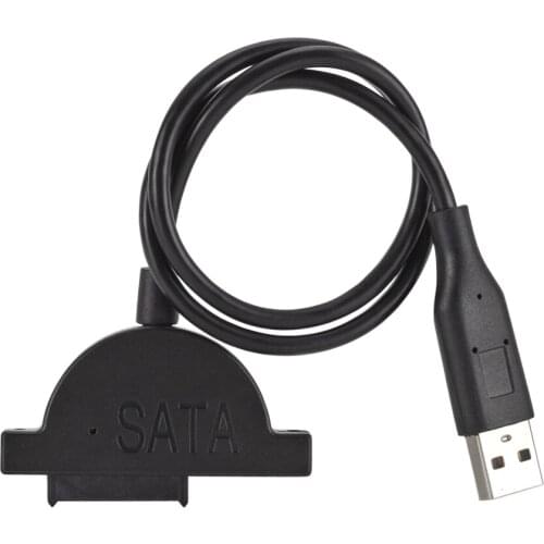 USB 2.0 7+6 Pin SATA Optical Drive Cable Adapter for Laptop PC CD-ROM CD DVD Laptop Notebook PC Accessories 55X30X12mm