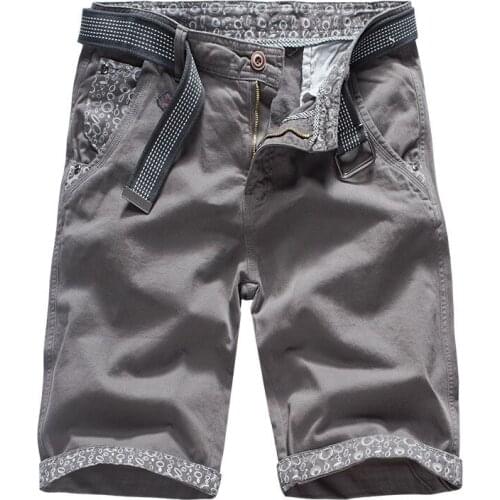 Summer Mens Overalls Korean Fashion Cargo Short Men Casual Cotton Breathable Mid-waist Knee Length Bermuda Masculina Mens Short