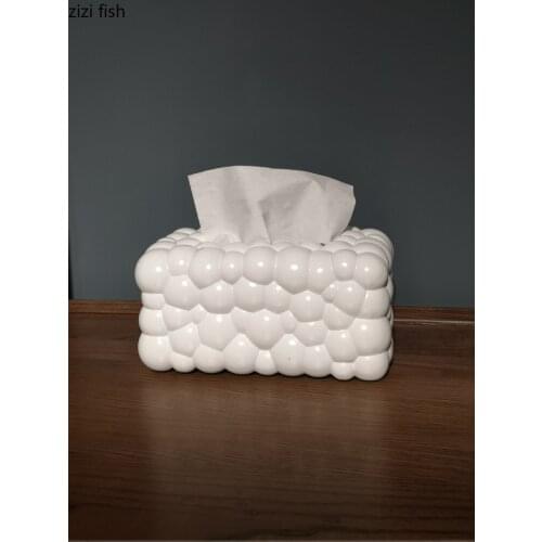 Creative Foam Modeling Tissue Box Cover Car Tissue Simple Rectangle Napkin Holder Resin Tabletop Paper Towel Organizer Box