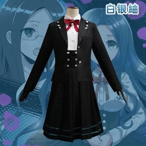 Miu Iruma Saihara Shuichi Tenko Chabashira Kokichi Oma Korekiyo Shinguji Cosplay Danganronpa Character Uniform Costume Wig Props