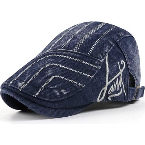 Washed Cotton Newsboy Cap Casual Boinas Gatsby Hat Outdoor Travel Men Caps Classic Duckbill Visor Golf Hats for Women