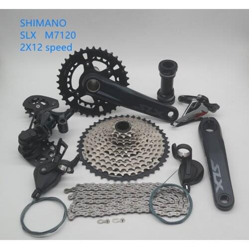 SHIMANO DEORE SLX M7100 M7120 Groupset 26-36T 170 175mm Crankset Mountain Bike Groupset 2x12-Speed 10-45T 24S group kit